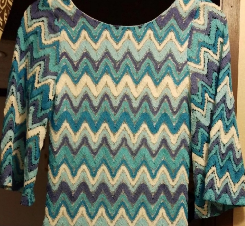 Chevron Print Dress